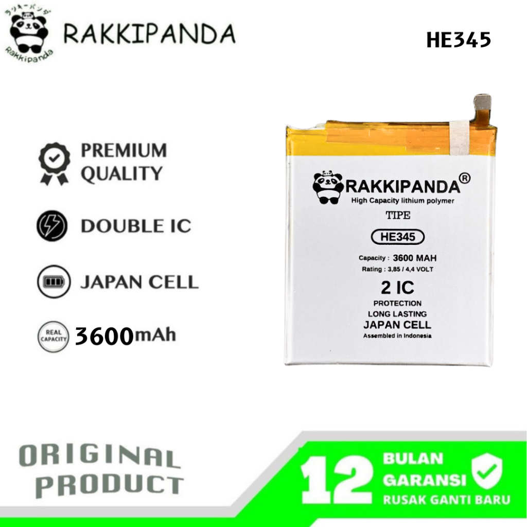 RakkiPanda - HE345 Nokia 5.1 Plus X5 / Nokia 6.1 Plus X6 Batre Batrai Baterai