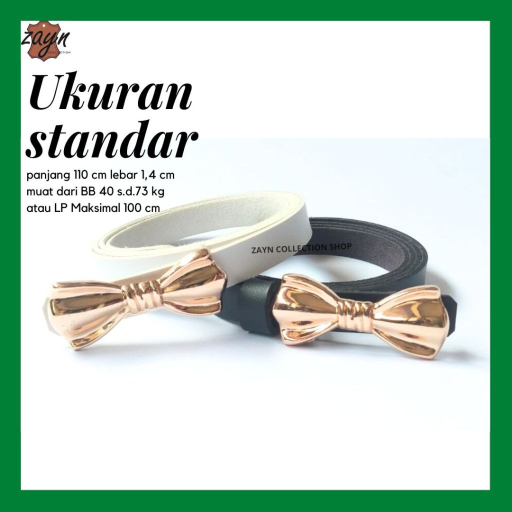 Ikat Pinggang Wanita Remaja Mini Untuk Gamis Dress dan Gaun Gambar Pita Gesper Cewek Kecil Untuk Dre