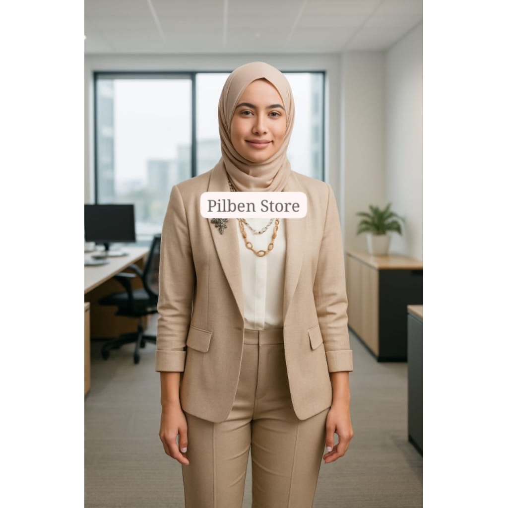 Blazer Kasual Wanita Bahan Import Redy Size Jumbo