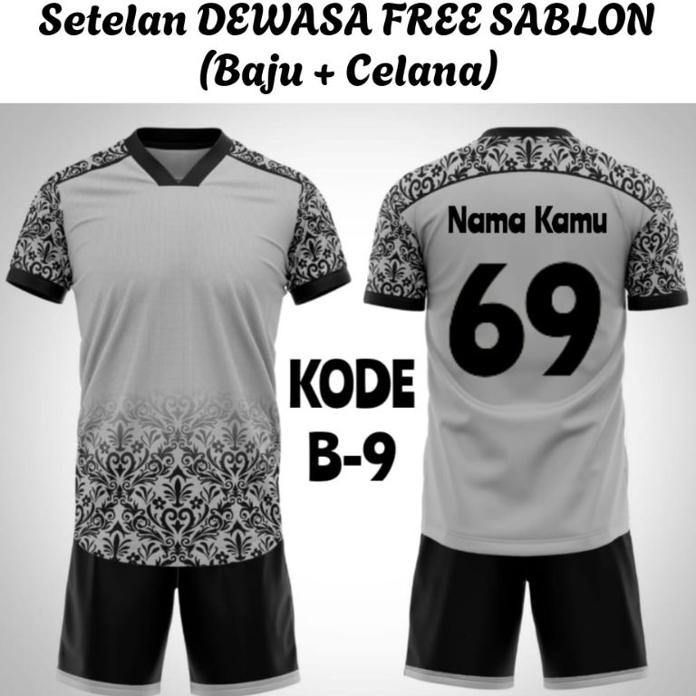 KODE F19T Kaos Futsal Dewasa  Gratis Sablon  Baju Bola Sablon  Baju Futsal Sablon  Jersey Bola Sablo