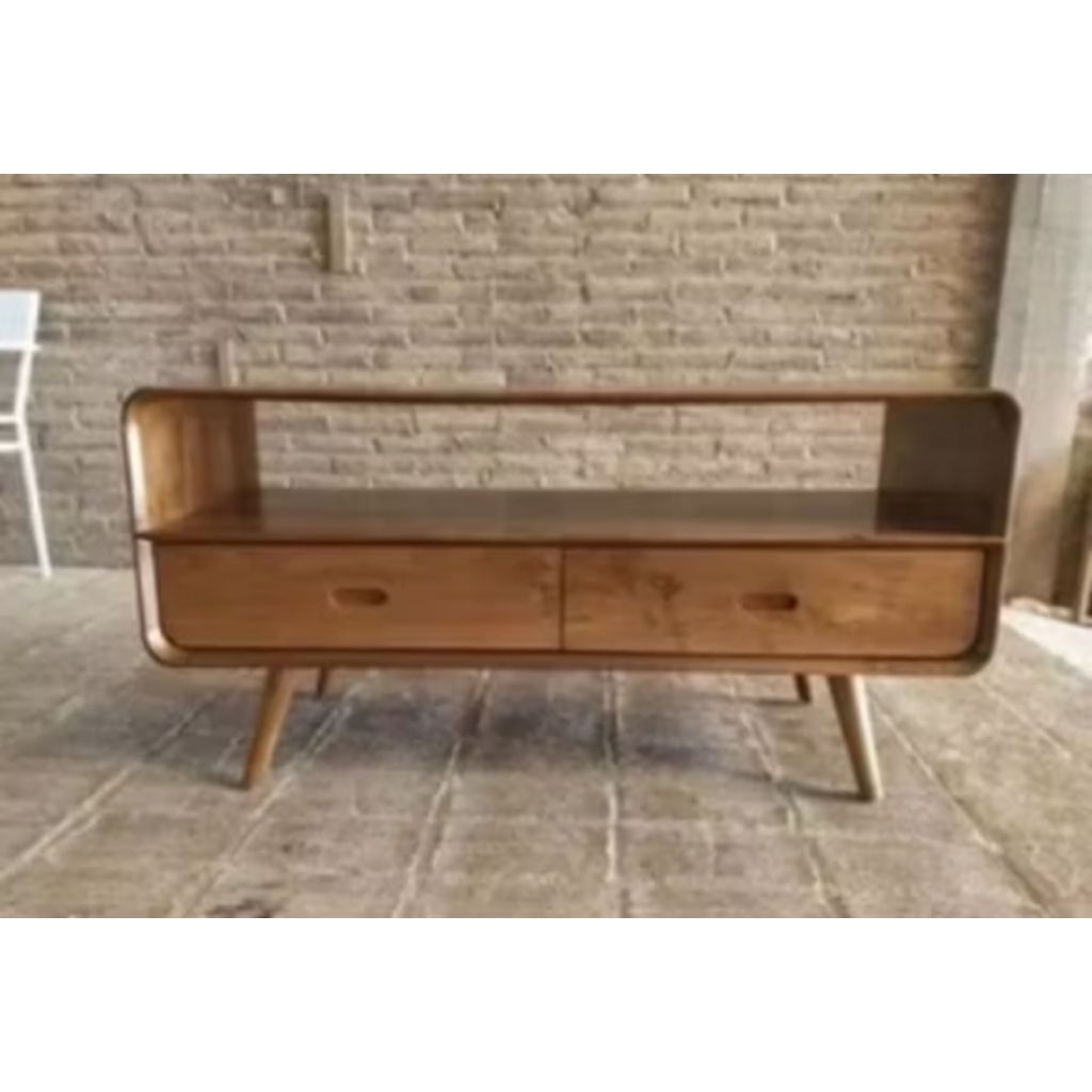 Kabinet TV Minimalis Kayu Jati Bufet TV Kayu Jati