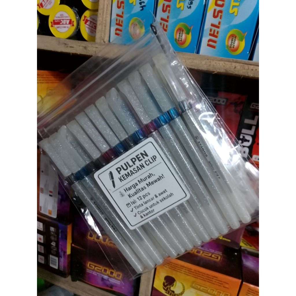 

pulpen Refill GALAXY 818F tinta hitam isi 12 pcs