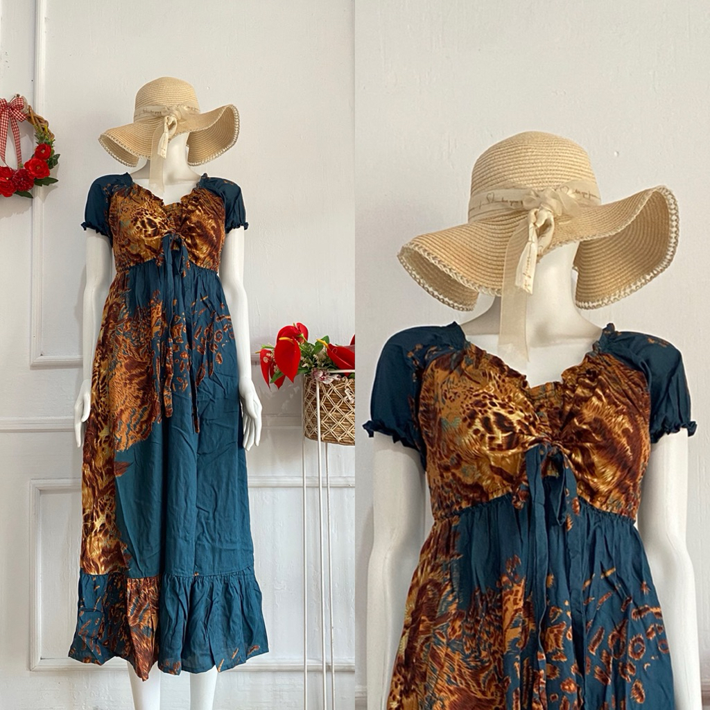 Daster Serut Dada / Serut Dada Panjang Karet Rayon Kekinian