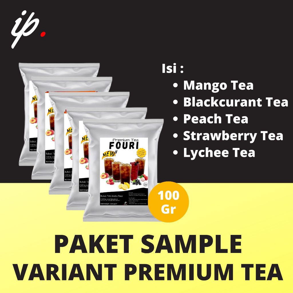 

IP Jakarta - PAKET TESTER Bubuk Minuman PREMIUM TEA, Harga adalah 1 Paket berisi 5 Variant