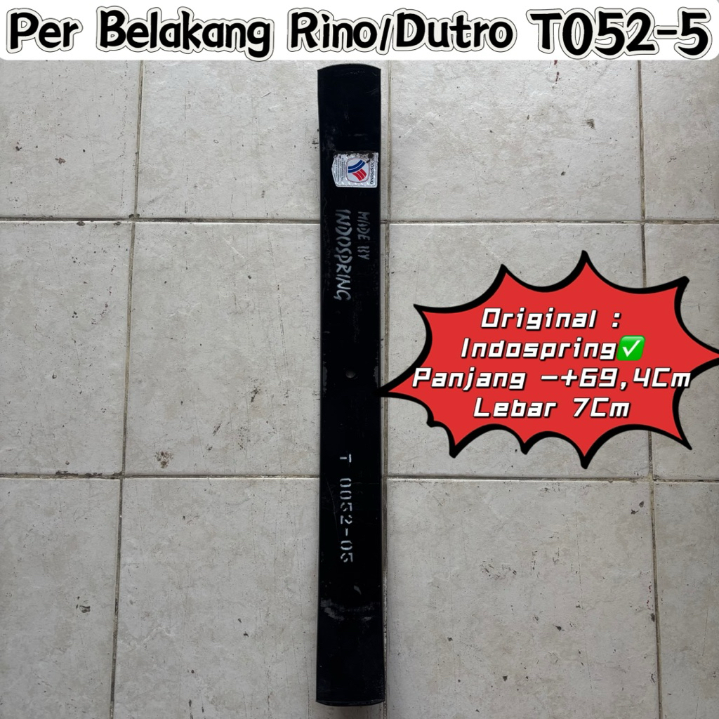 per belakang rino nomer 5 t52-05 merk indospring / per induk belakang rino nomer 5 / per daun rino b