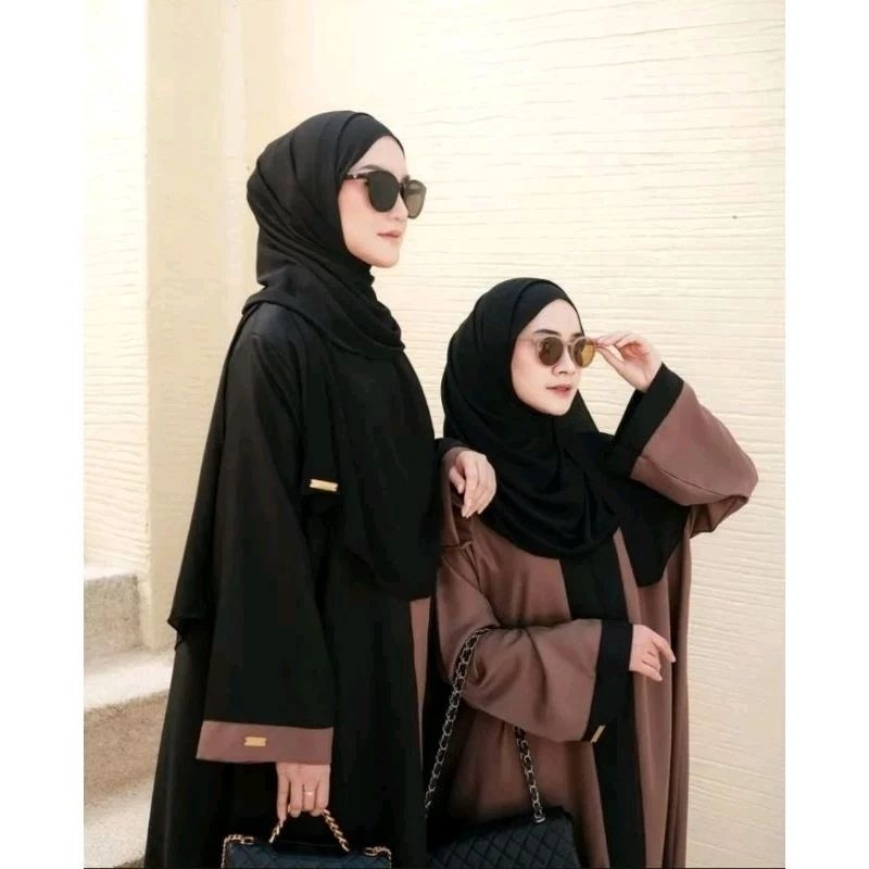 Baju Abaya Wanita//Abaya Hitam Mewah Elegan//Abaya Gamis Turki Terbaru 2025