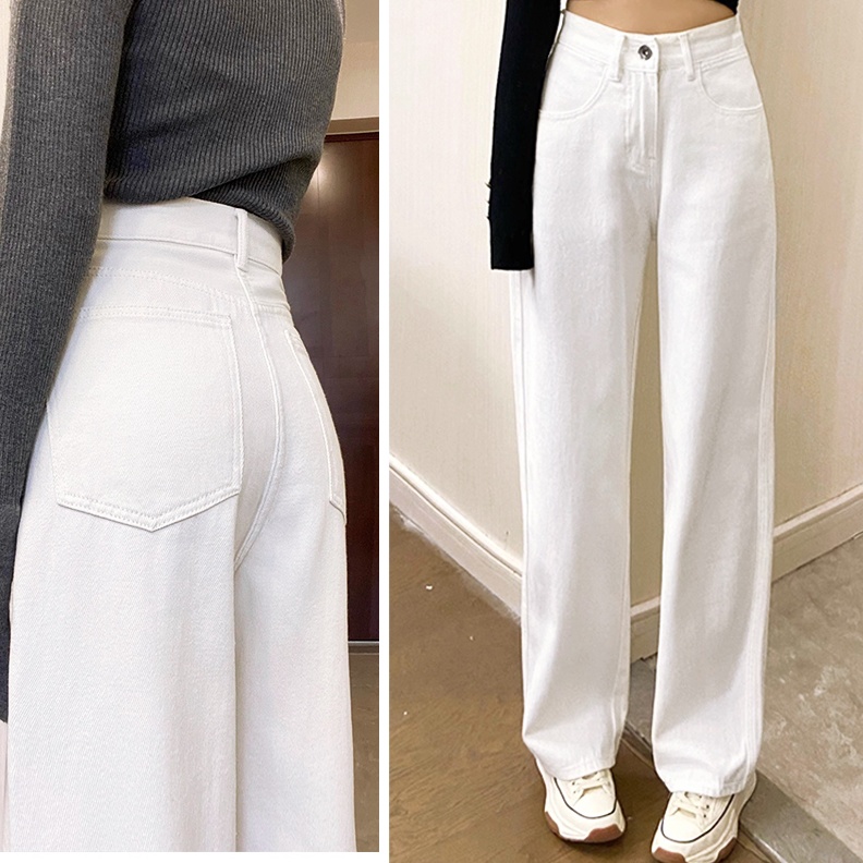 KODE T92Y Celana wanita jeans jeans putih Celana jeans wanita jeans cream celana boyfriend wanita Ce
