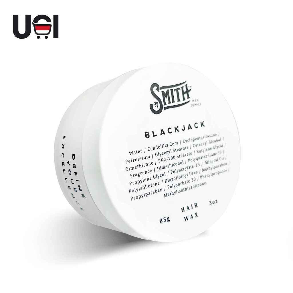 SMITH - Blackjack Wax Stick Rambut Pria 85gr | Hair Wax Styling | Pomade Clay Look | Minyak Rambut u