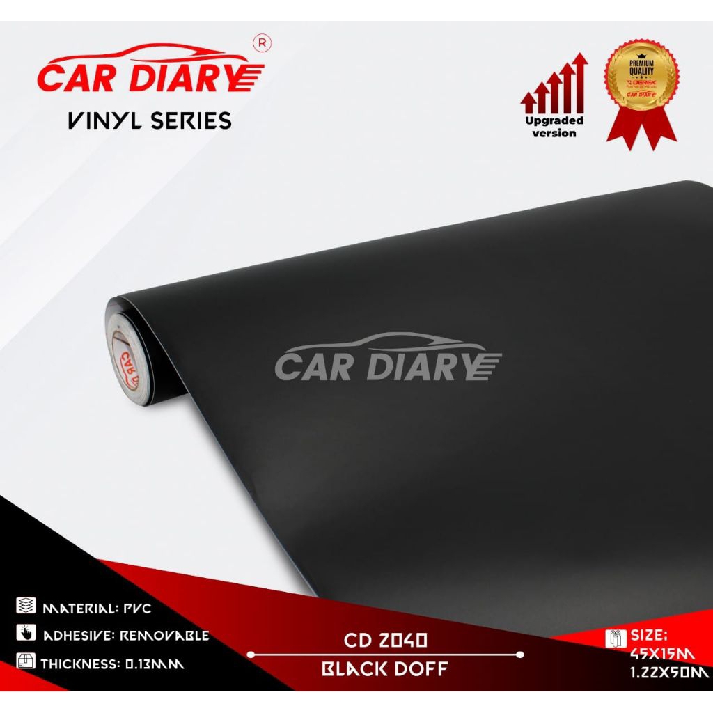Skotlet Hitam Doff dan Glossy Lebar 120 cm x Panjang 1 Meter