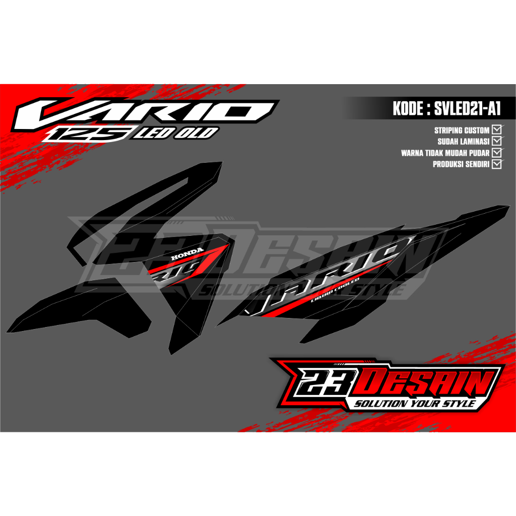 striping vario api striping api fire striping vario 125 led old malaysia striping vario new striping