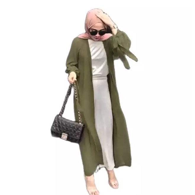 KODE C83Q NSRAOuter Panjang Lengan Pita 6 ukuran m l xl xxl 3xl 4xl  mahira outer  outer wanita  car