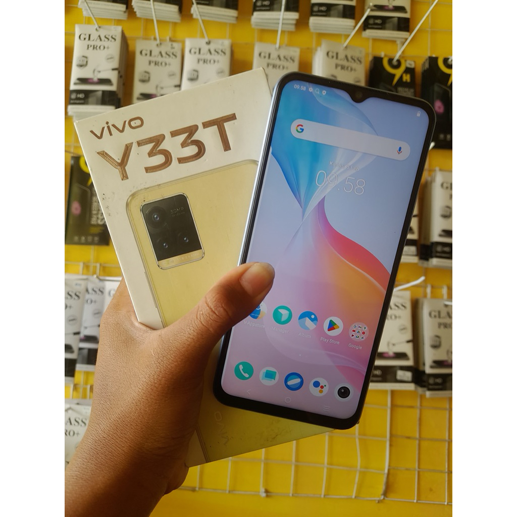 Vivo Y33t 8/128 Second Original Fullset Segel