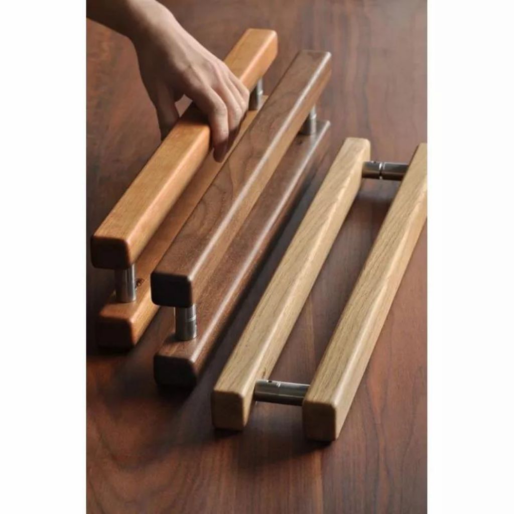 Gagang Pintu Rumah Handle Pintu Rumah Tarikan Pintu Kayu Jati Minimalis diameter 27 mm × 30 mm