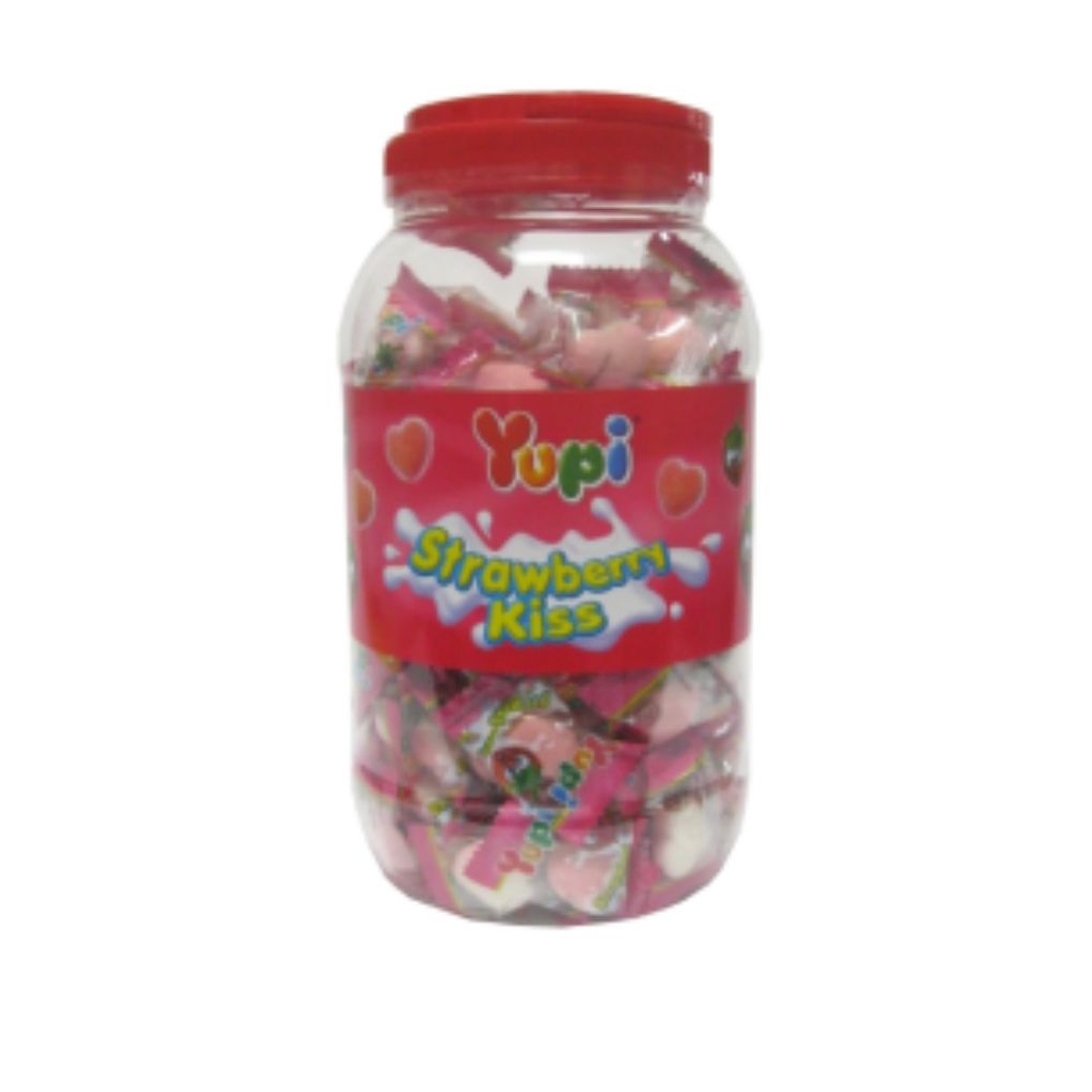 

Yupi Permen Gummy Strawberry Kiss 1 Toples