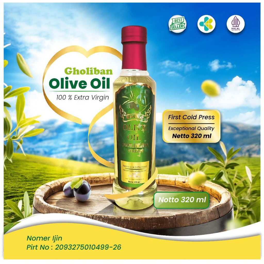 

Gholiban - Minyak Zaitun Extra Virgin 320ml