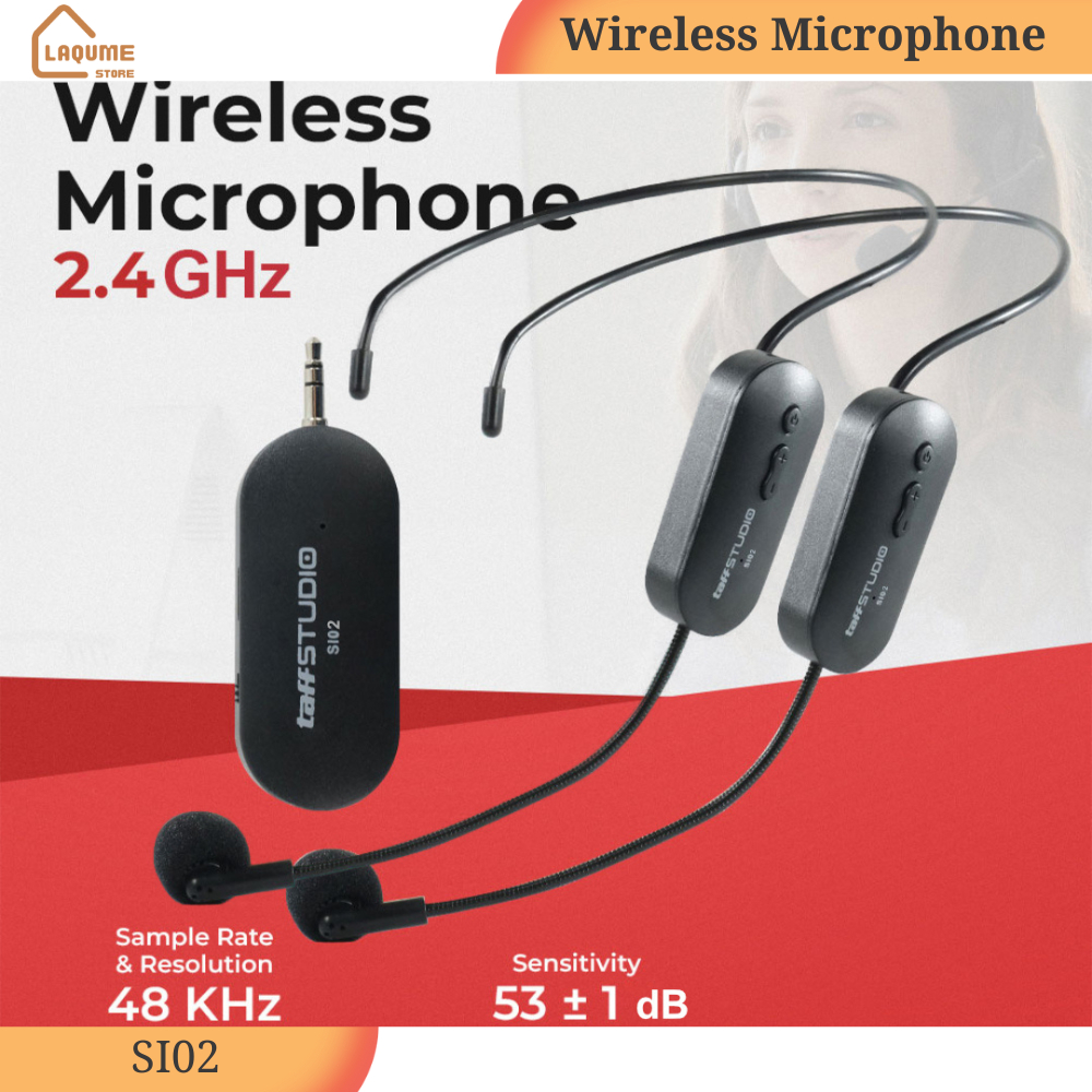 2 PCS Mic Mikropon Bando wireles Imam Masjid Terbaik Buat Sholat karaoke Terbaru 2.4G receiver