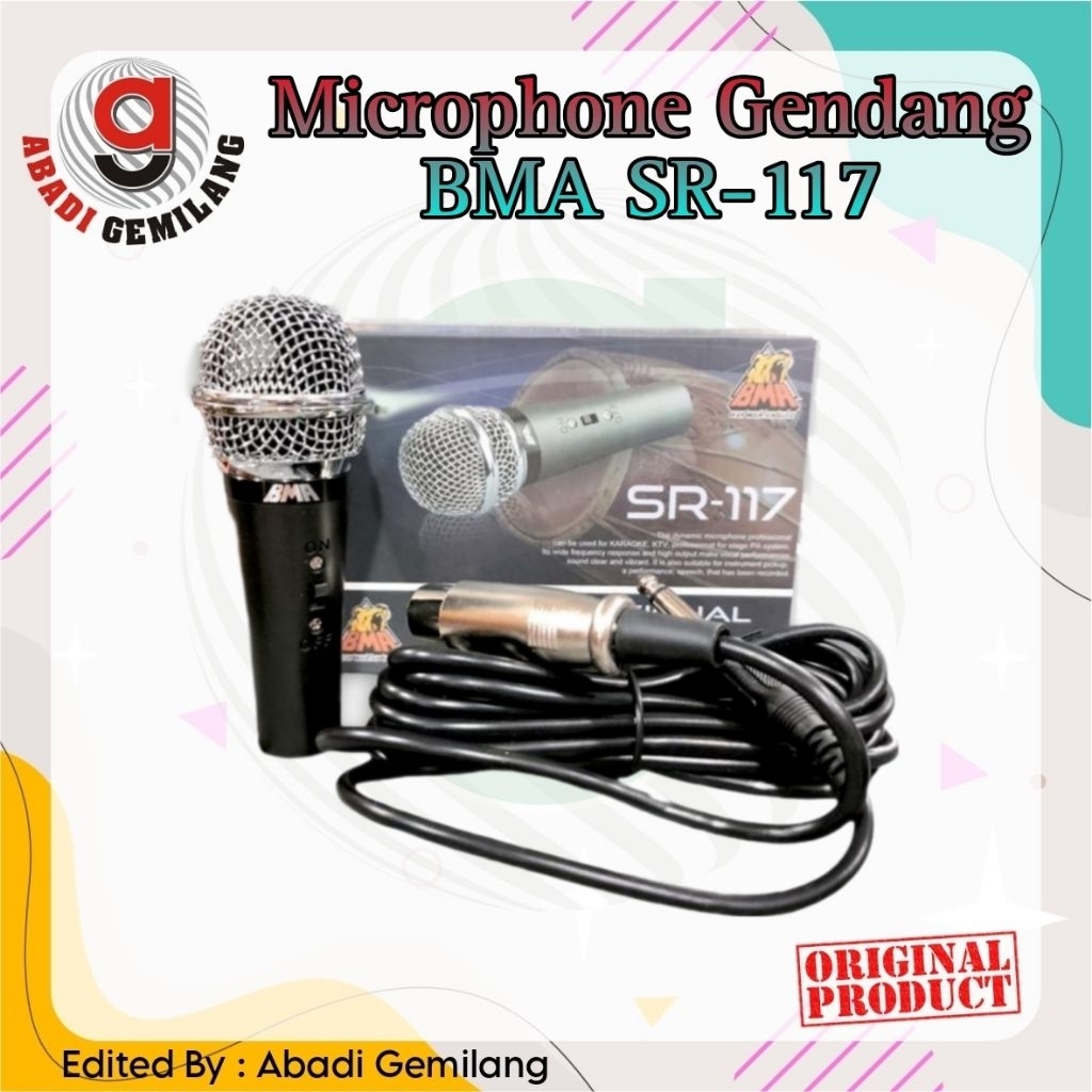 Microphone Gendang BMA SR-117/Mic Gendang BMA SR117 ORI