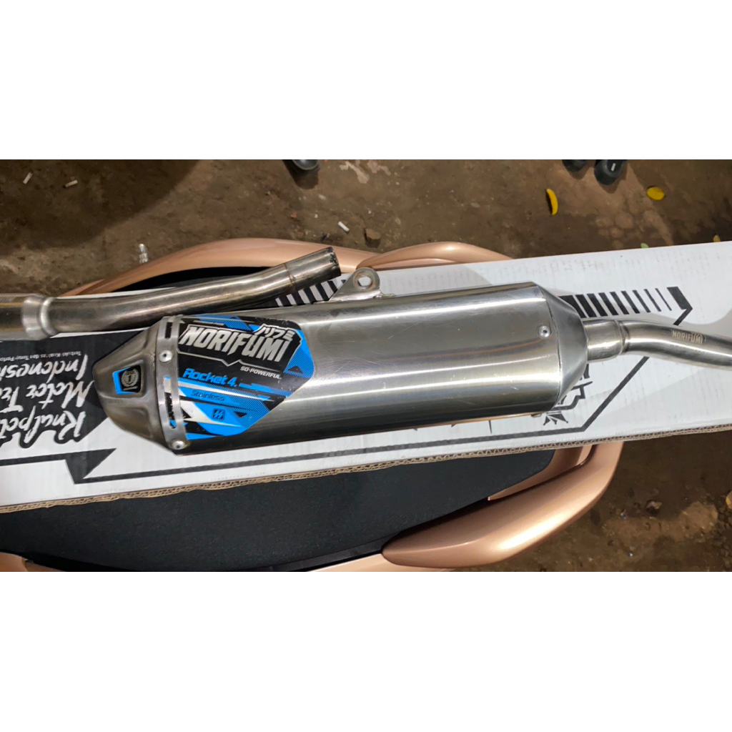 knalpot norifumi rocket 4 standar crf bekas
