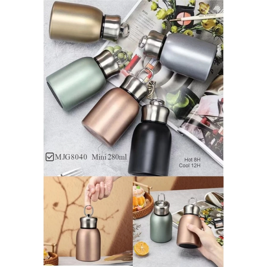 Botol Minum Themos 300ml Termos Mini Tahan Panas dan Dingin Thermos Gemoy Mini Hot & Cold Bogel