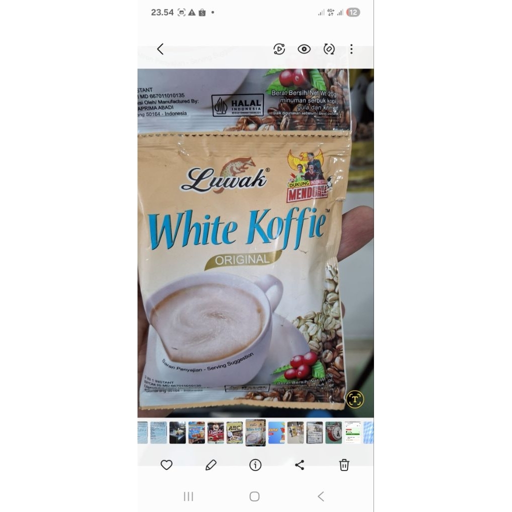 

luwak white coffe serenceng