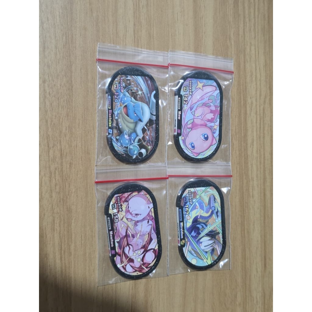 Meza Tag Pokemon Mezastar - Miraidon, Mew, Mewtwo, Blastoise