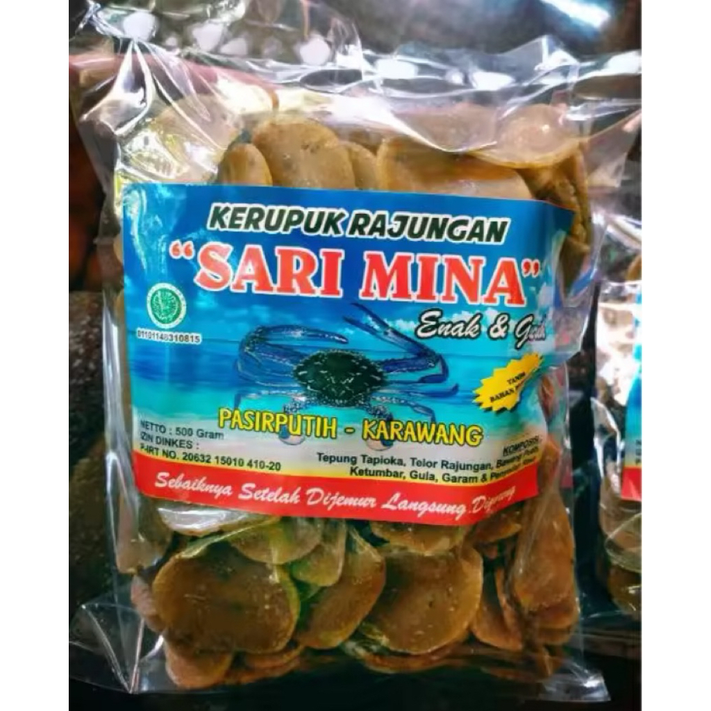 

KERUPUK TELOR RAJUNGAN MENTAH-KERUPUK IKAN-SEAAFOOD-ANEKA OLAHAN HASIL LAUT