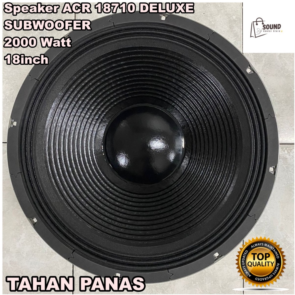 SPEAKER ACR DELUXE 18 inch 18in 18710 DLX SUBWOOFER 2000 Watt (SILVER)