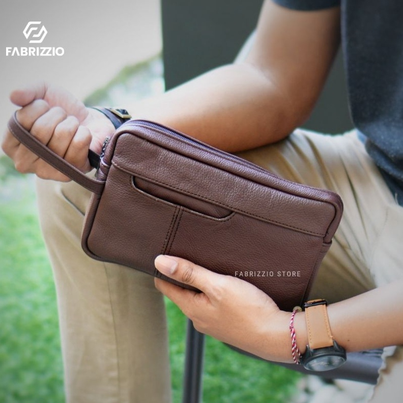 KODE C54L clutch tas handbag kecil HP pria wanita kulit asli fabrizzio store Coldiac