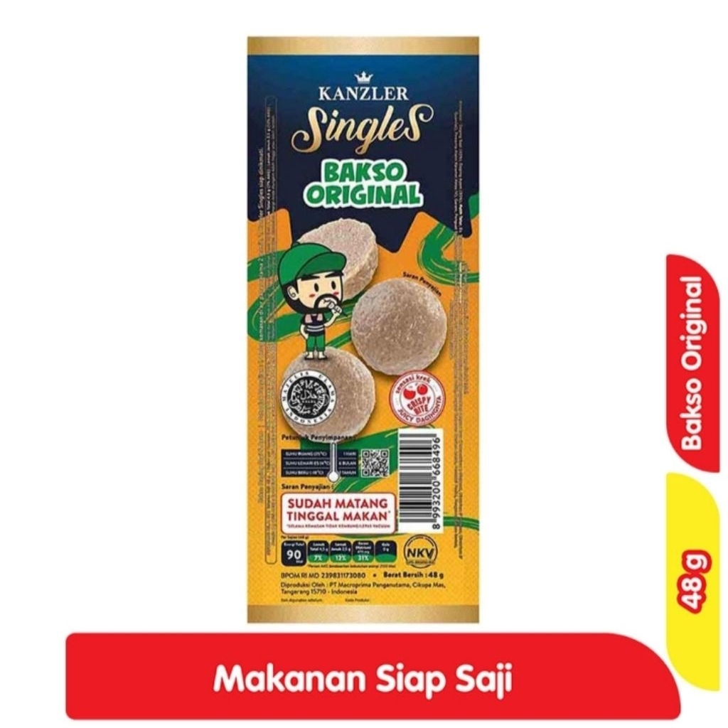 

Bakso Kanzler Singles Original 48g Bakso Siap Makan