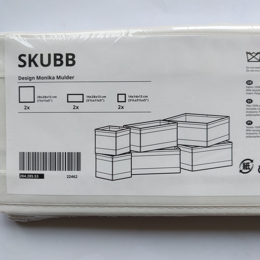 KODE R67N Storage Box Organizer Lemari pakaian Kotak set isi 6 Sekat Laci Skubb