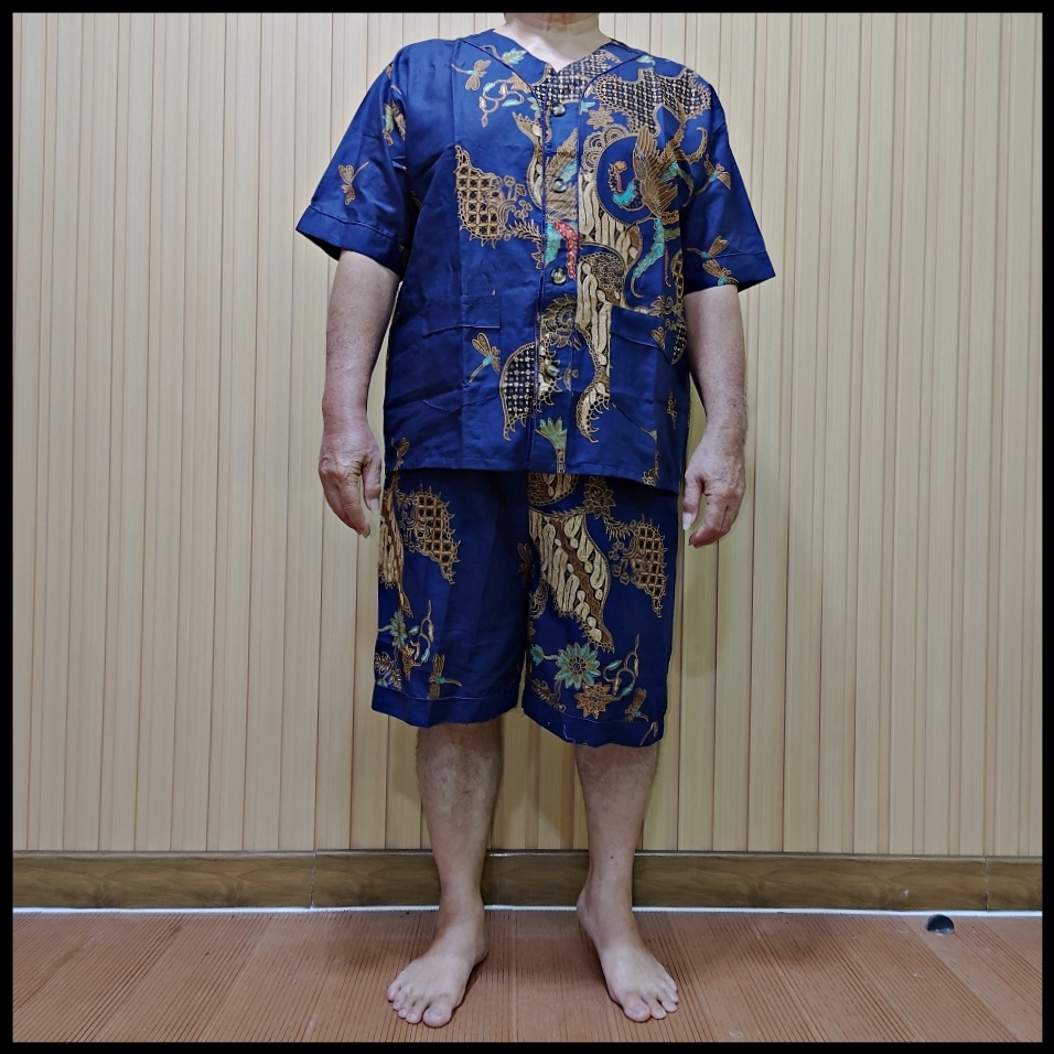 KODE A5L Arbecio  Set Piyama Batik Pria Dewasa Ukuran Jumbo