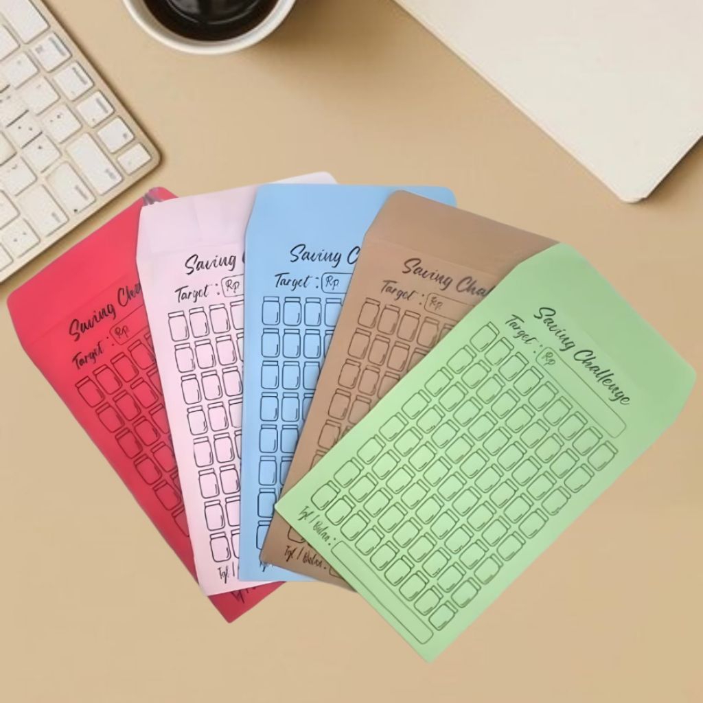 

( ISI 10 ) AMPLOP TARGET / SAVING CHALLENGE / MENABUNG / TABUNGAN / 30 HARI / TANTANGAN MENABUNG SAVING CHALLENGE MONEY AMPLOP.