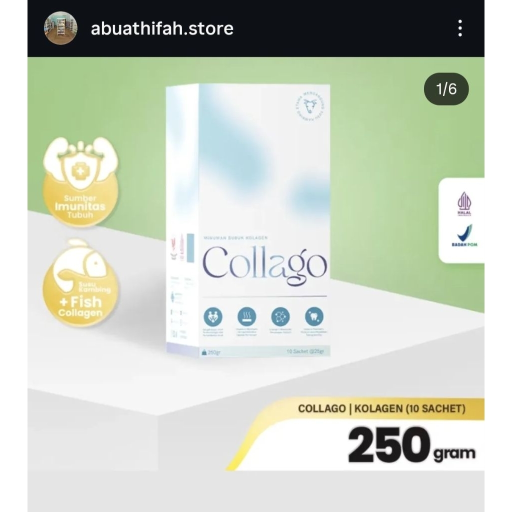 

Collago Susu Kambing plus Kolagen