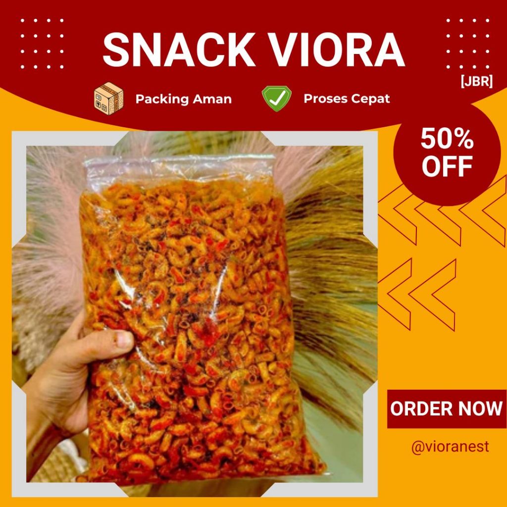 

Makaroni Kriuk Bumbu Cikruh Pedas 500GR Dengan Bumbu Melimpah
