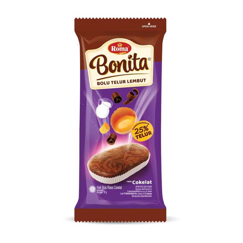 

ROMA BONITA BOLU TELUR COKELAT 30 GR 8996001316047