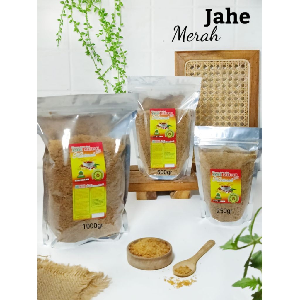 

Bubuk Jahe Merah 500 Gr dan 1000 Gr - Meningkatkan Imun Tubuh 100% rempah asli by Nahliyah