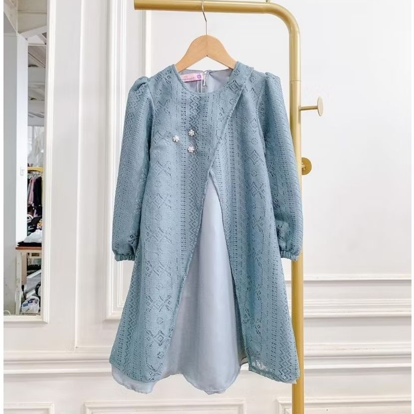 Mody Dress Kids Original Emmaqueen Gamis anak Brukat