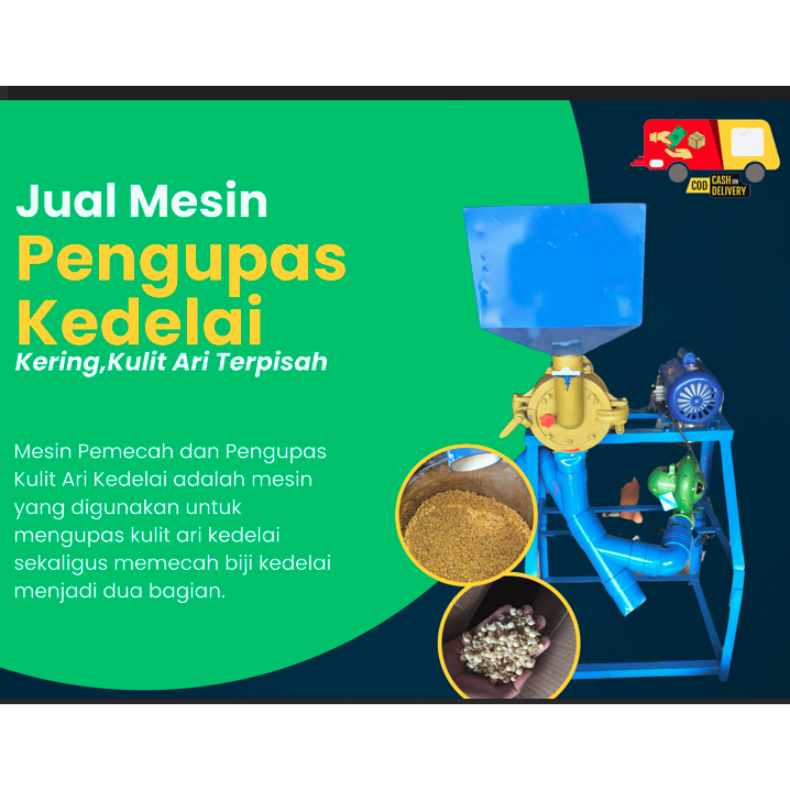 Jual Mesin Pengupas Kedelai MESIN KUPAS KEDELAI KERING UNTUK TEMPE. MESIN PECAH & KUPAS KEDELAI KERI