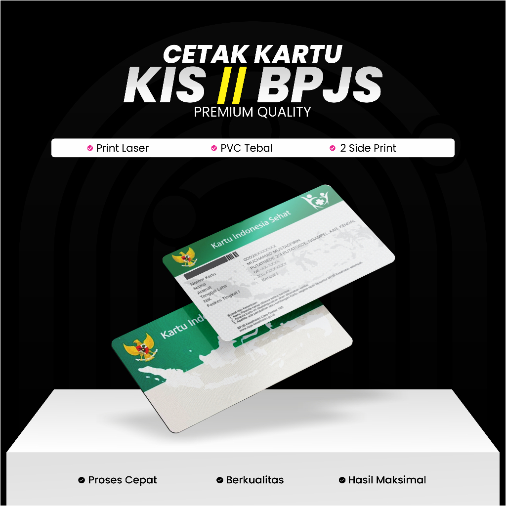

Termurah Cetak Kartu PVC KIS BPJS Cepat Jadi, Cetak Kartu PVC KIS BPJS Termurah