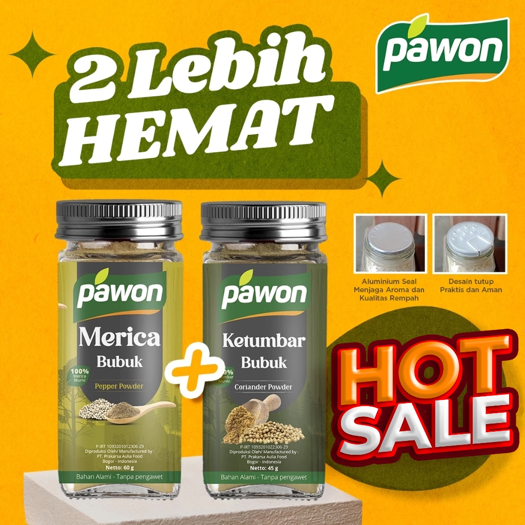 

Promo Hemat Merica Bubuk & Ketumbar Bubuk Murni Pawon