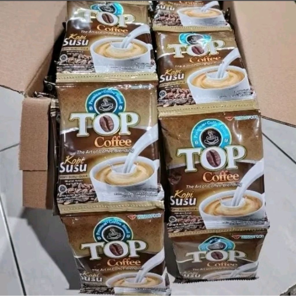 

1 renceng Top Kopi Susu+Gula isi 12 sachet x 30gr