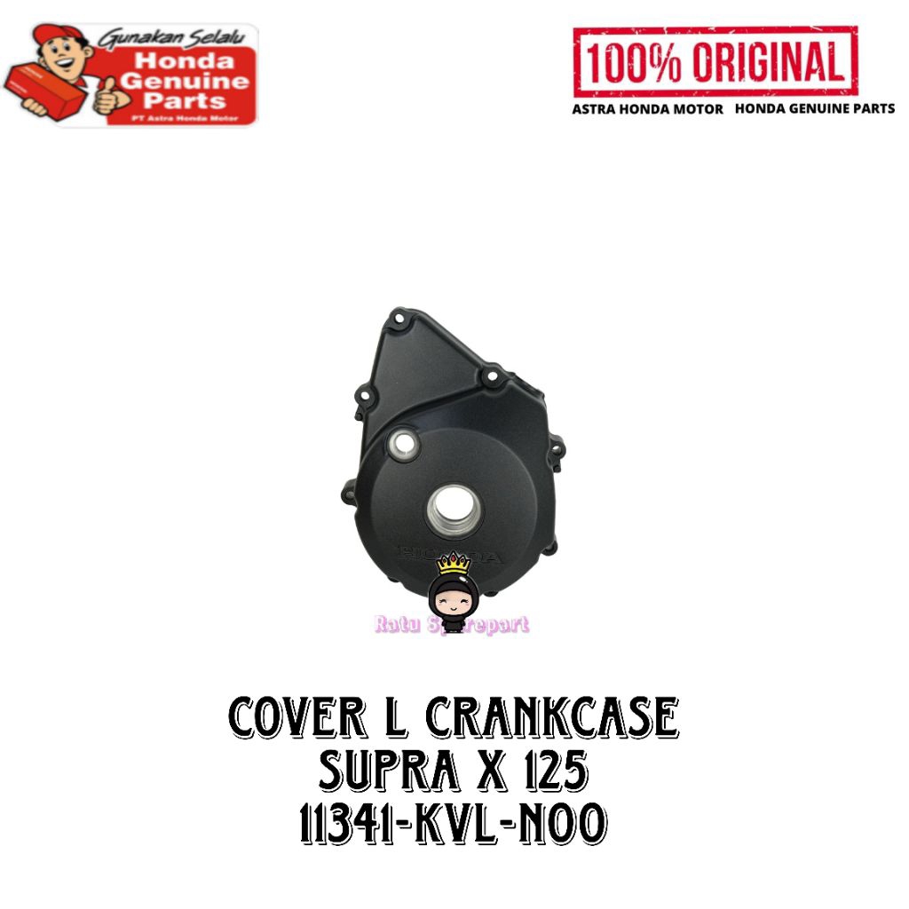 Cover Left Crankcase Honda Supra X 125 Original - 11341KVLN00 - Cover L Crankcase Supra X 125 - Cove