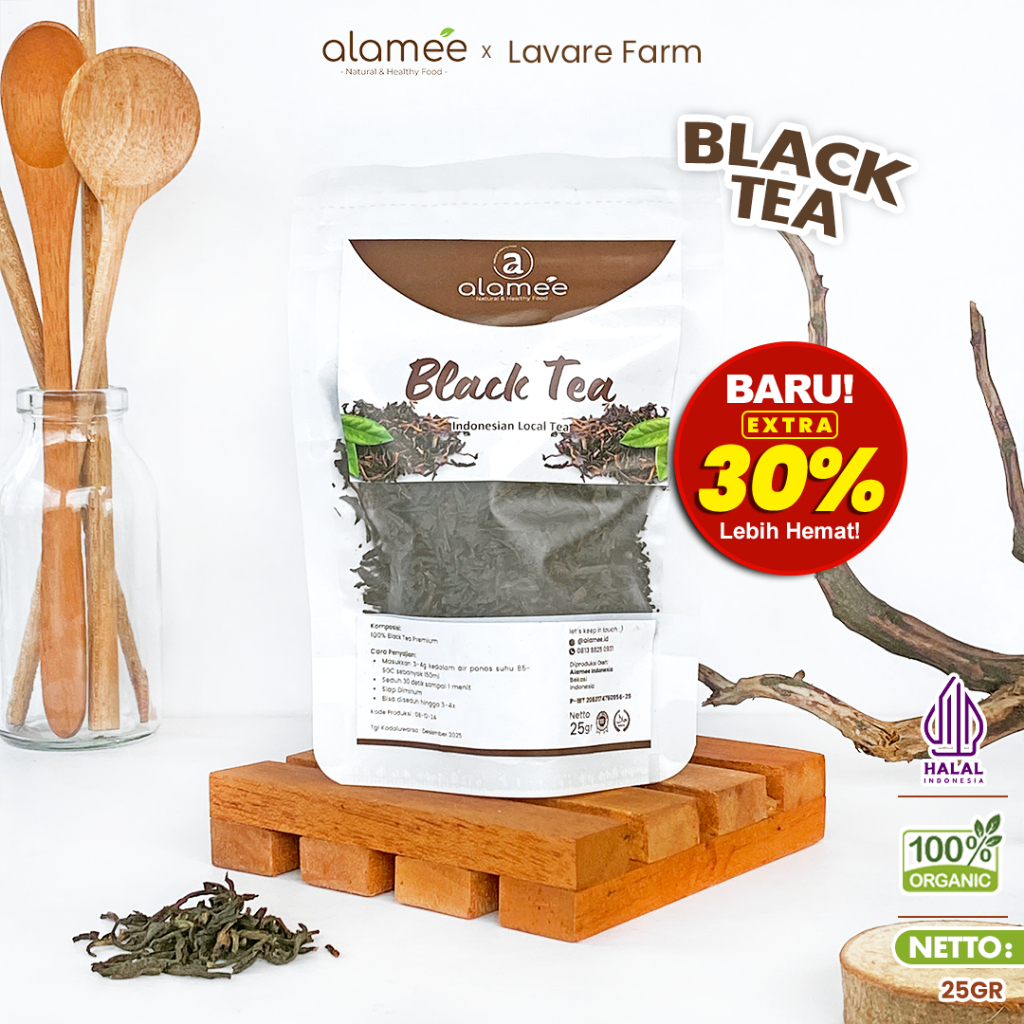 

Black Tea Teh Organic Bunga Kering Hitam Dried Alami Organik Herbal 25gr BUMA