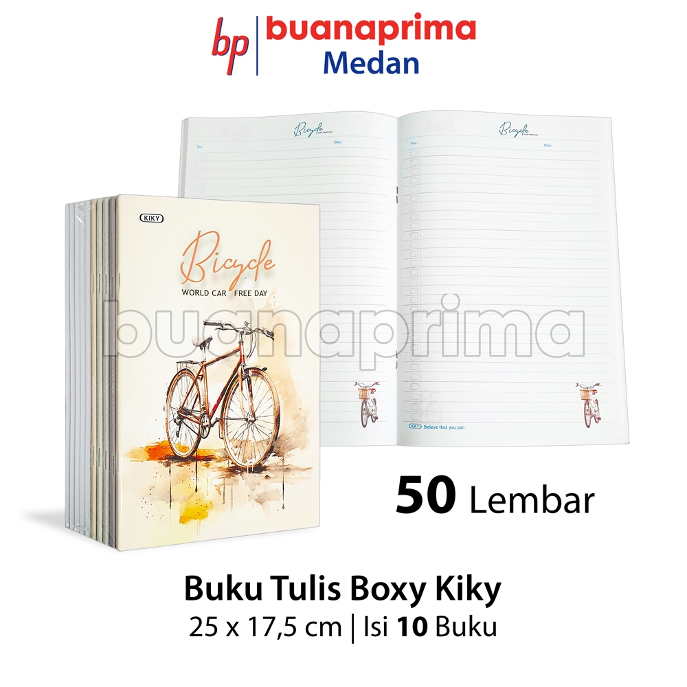 

Buku Tulis PANJANG BOXY KIKY 50 Lembar isi 10 Buku Notebook Sekolah Panjang B5