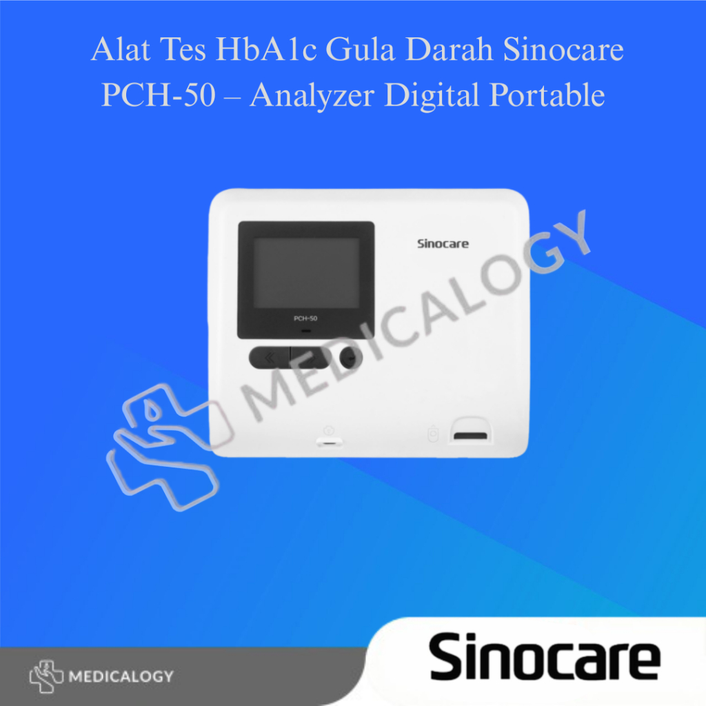 Alat Tes HbA1c Gula Darah Sinocare PCH-50 – Analyzer Digital Portable