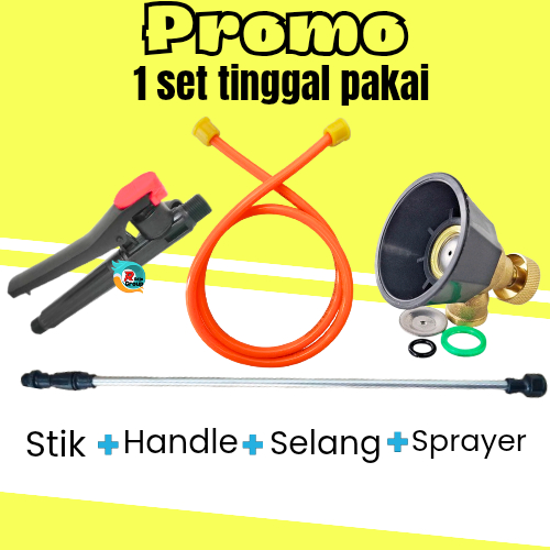1 SET KOMPLIT Stik + Handle + Selang +Sprayer kabut KUNINGAN Elektrik Stik Sprayer Stik Semprotan Ha