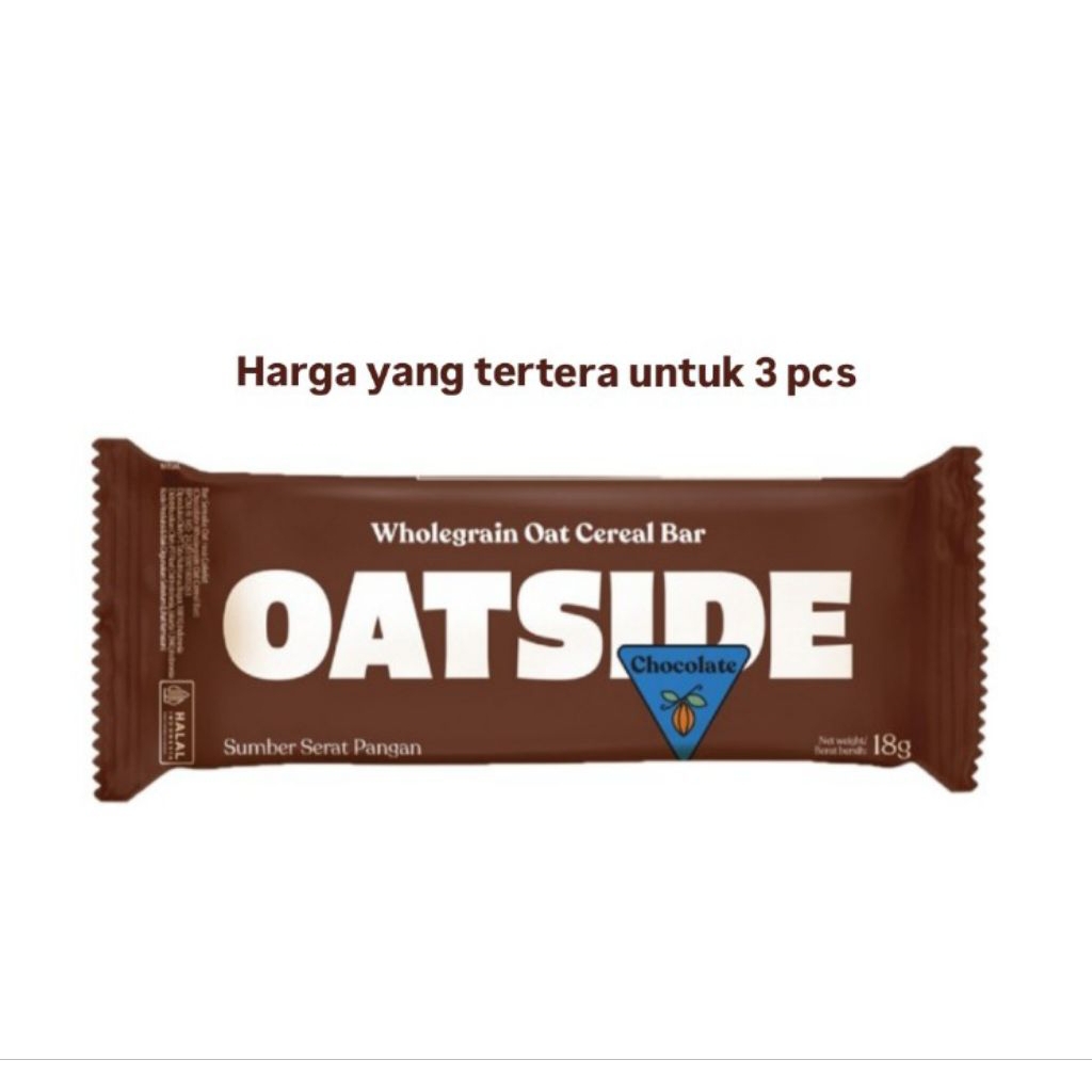 

Oatside Sereal Bar Oat Rasa Chocolate 18 g x 3 pcs