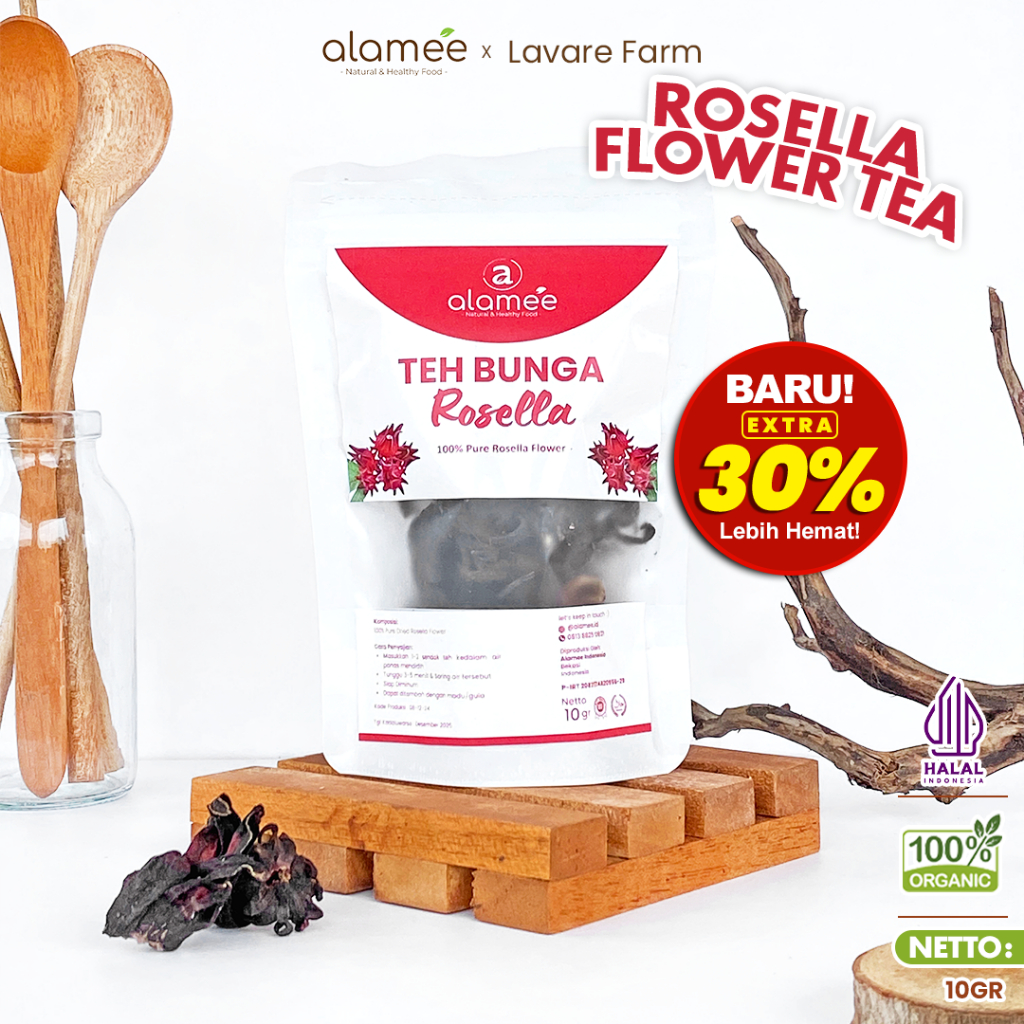 

Teh Bunga Rosella Tea Siap Saji Seduh Sehat 10gr Organic Organik Herbal Alami Teh Seduh BUMA