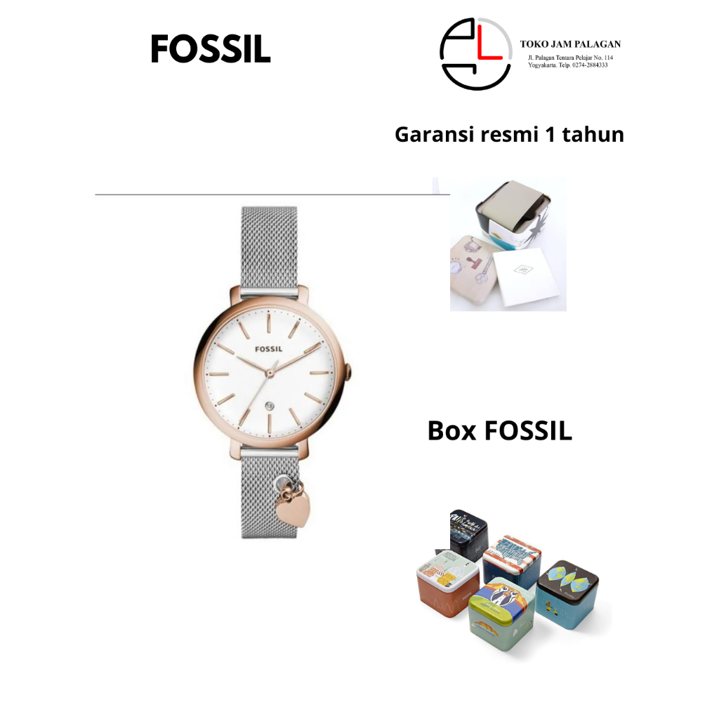 Jam tangan wanita elegan FOSSIL ES4474 jacqueline