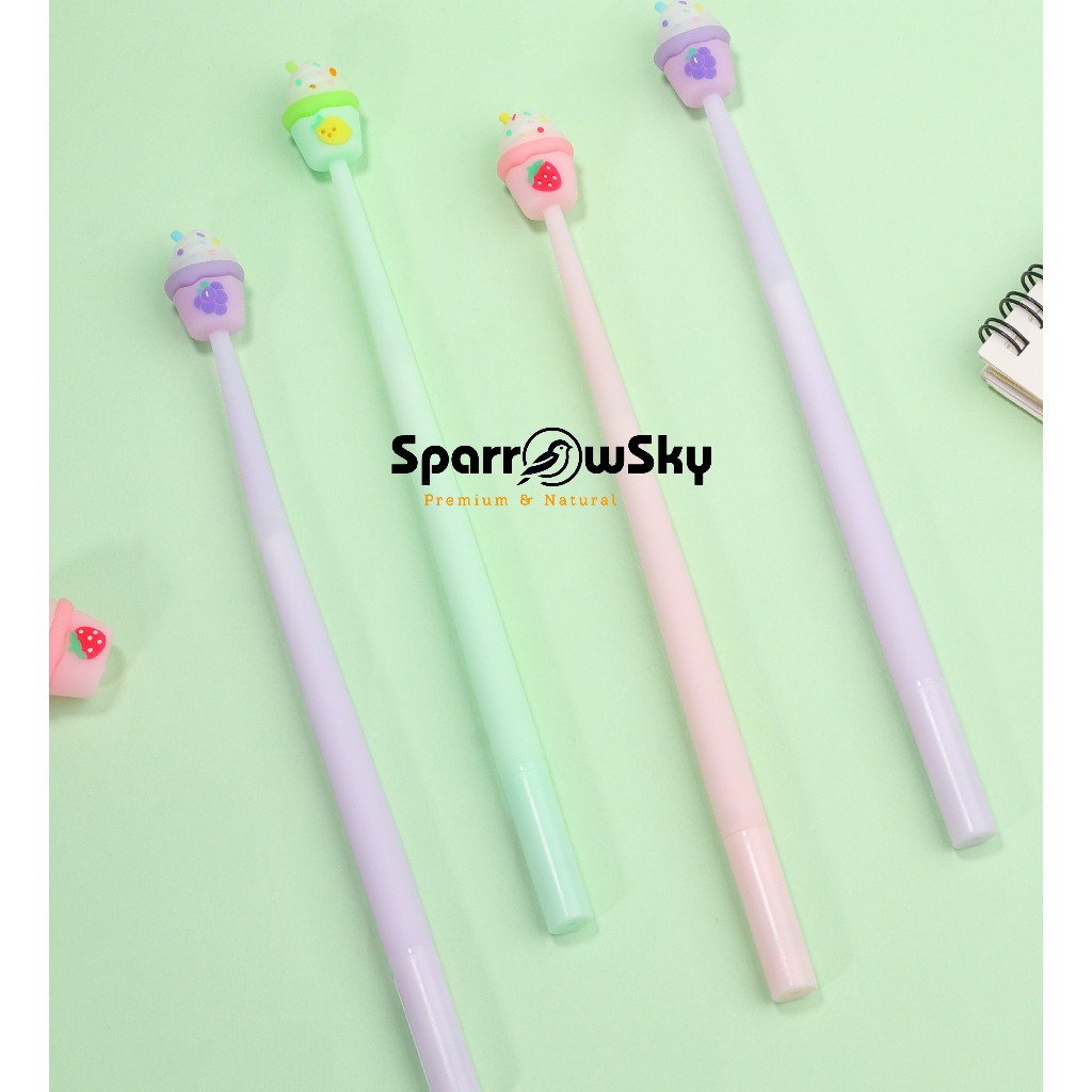 

SPARROW Pen Silikon / Silicone Pen / Pen Karakter Lucu Cantik ICE CREAM (7469)